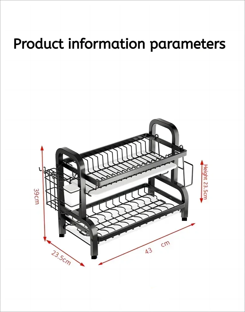 Two-Tier Dish Rack