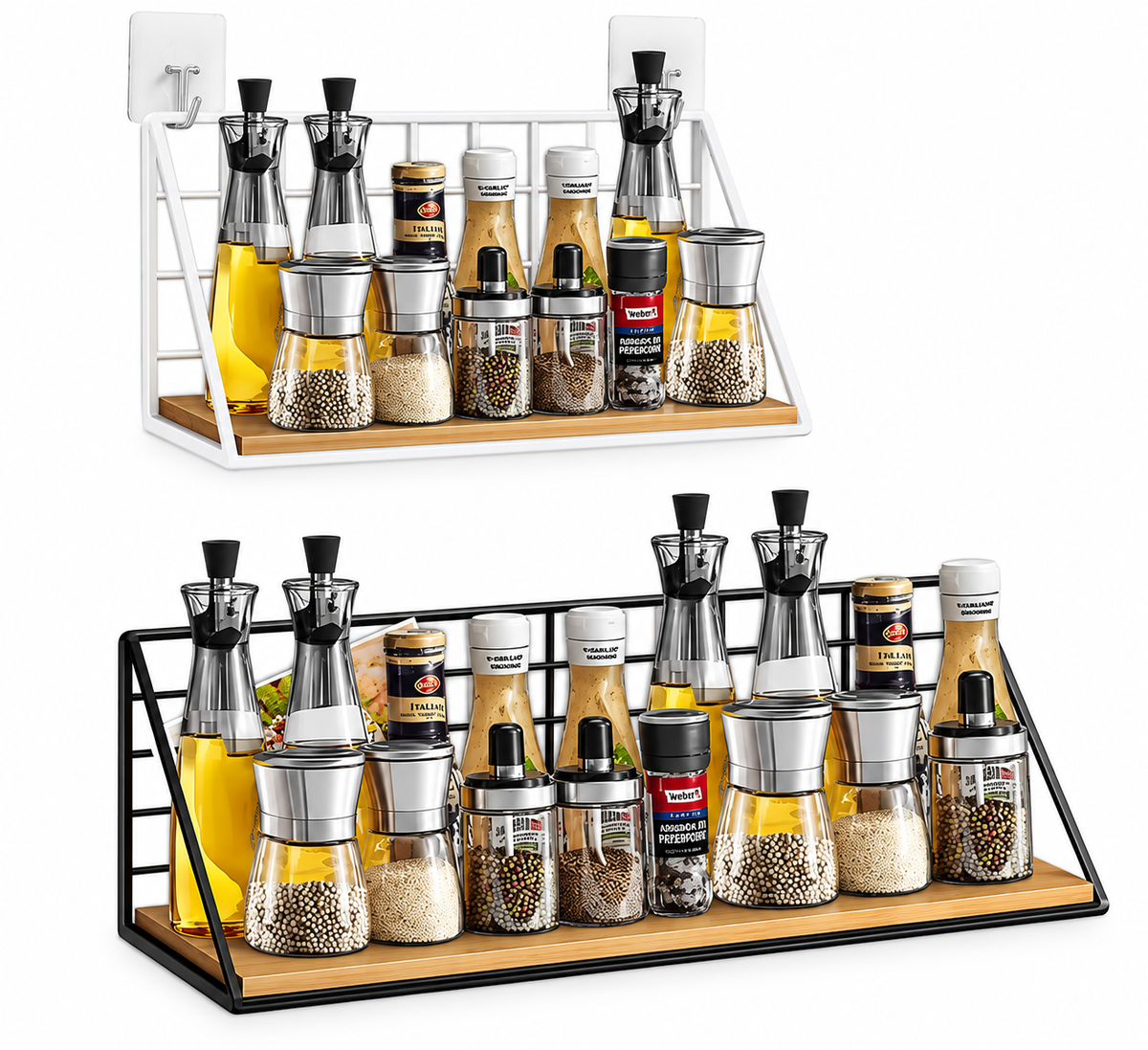 Wall-Mounted Spice Shelf