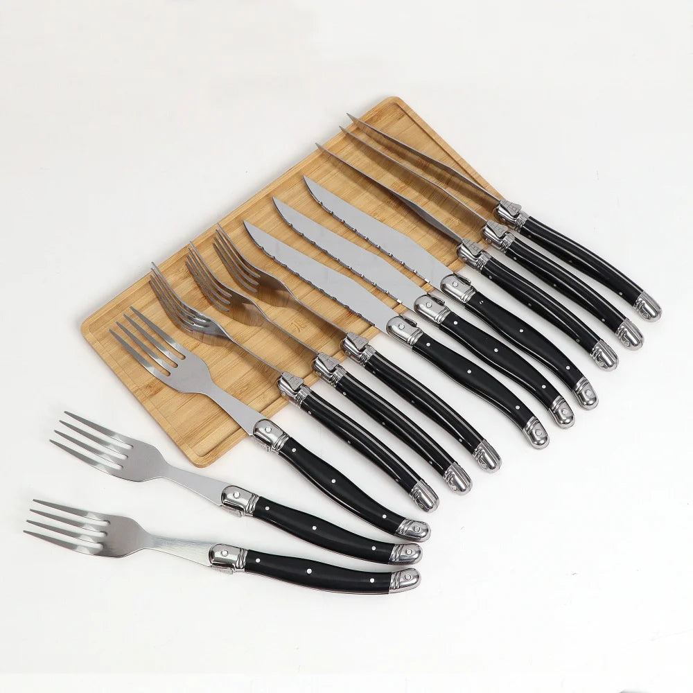 Noir Steak Cutlery Set