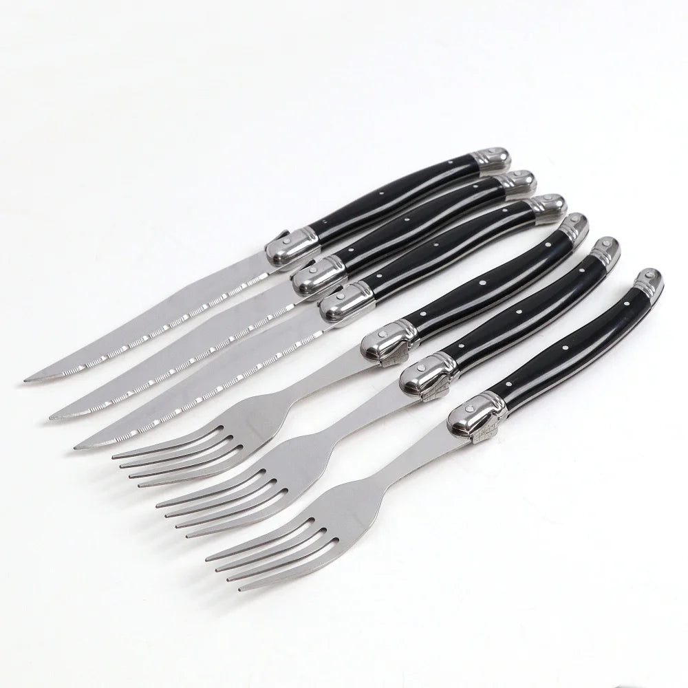 Noir Steak Cutlery Set