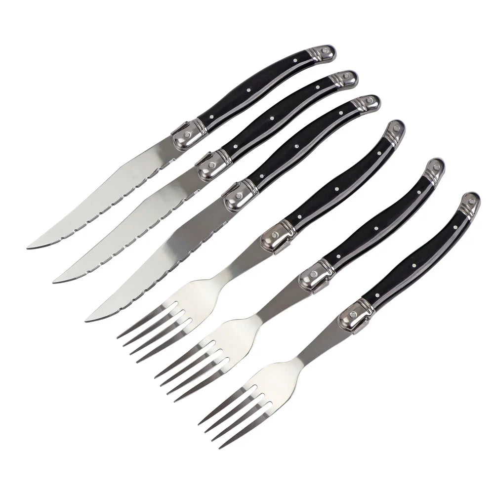 Noir Steak Cutlery Set