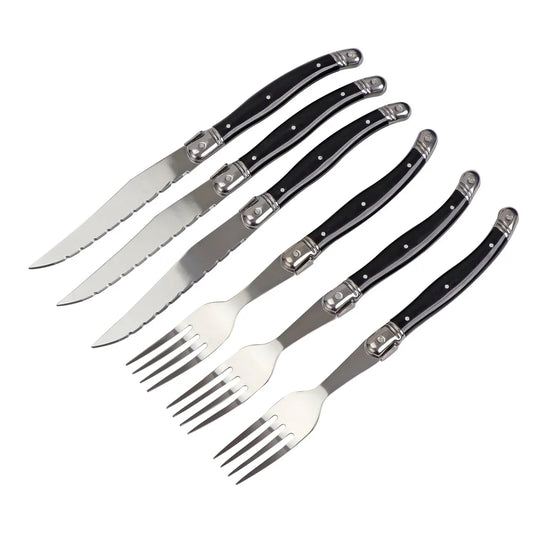 Noir Steak Cutlery Set