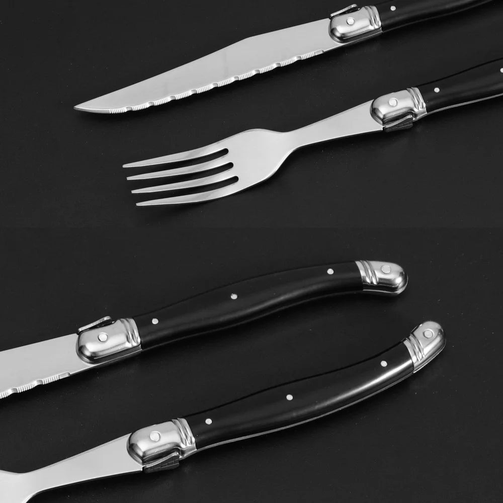 Noir Steak Cutlery Set