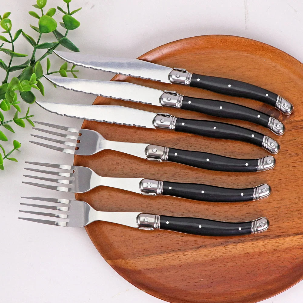 Noir Steak Cutlery Set