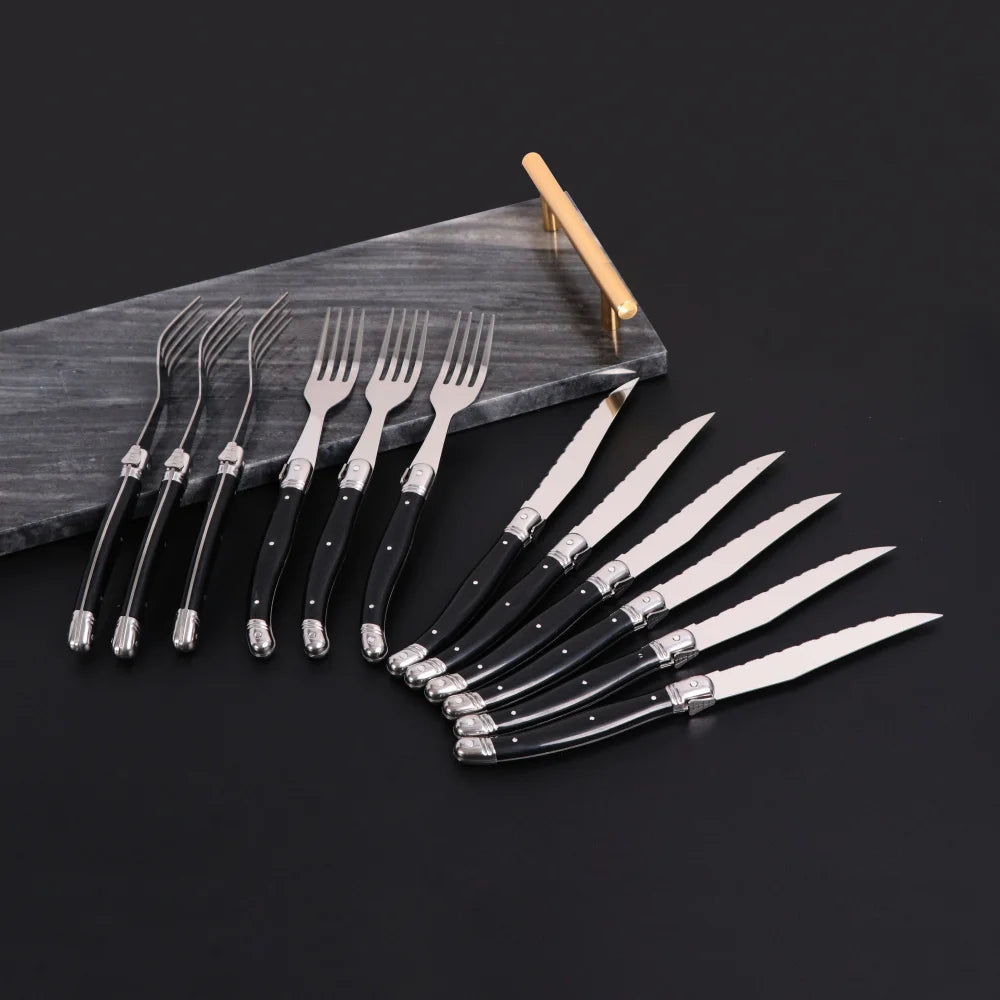 Noir Steak Cutlery Set