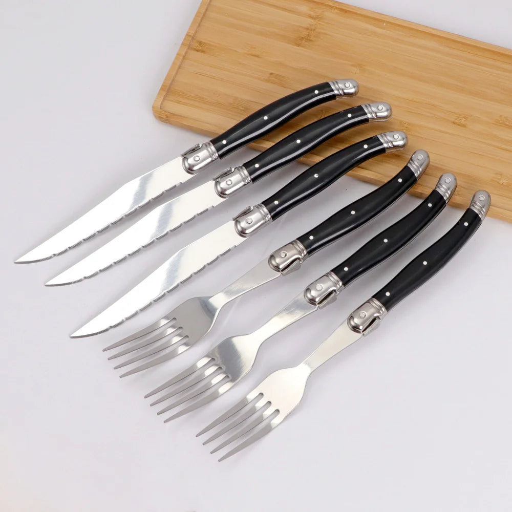 Noir Steak Cutlery Set