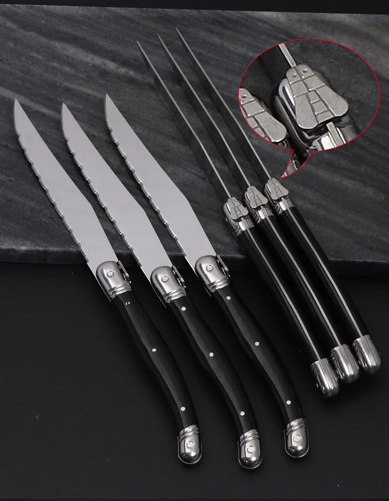 Noir Steak Cutlery Set