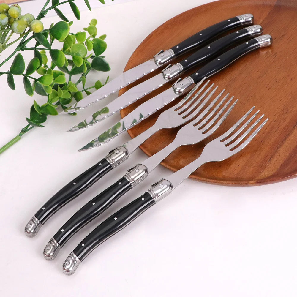 Noir Steak Cutlery Set