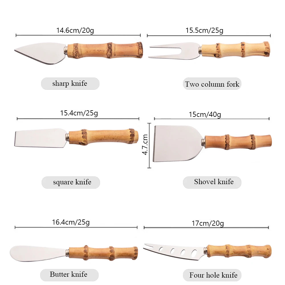 Bamboo Cheese Knife Set