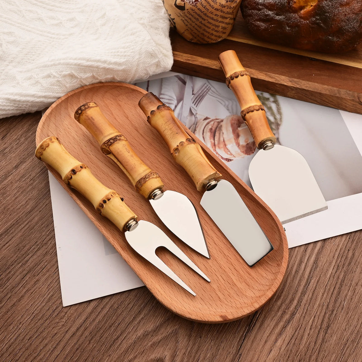 Bamboo Cheese Knife Set
