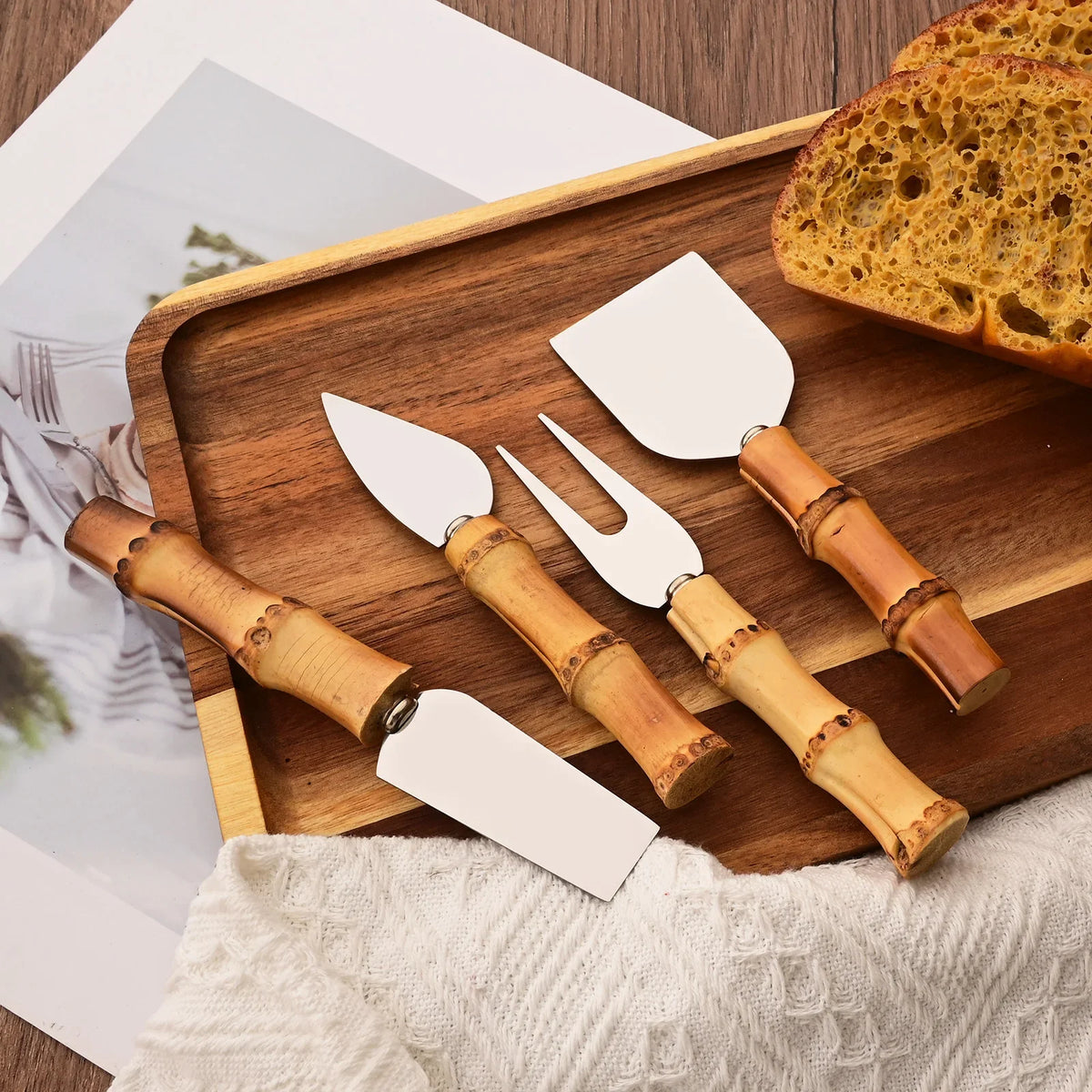Bamboo Cheese Knife Set