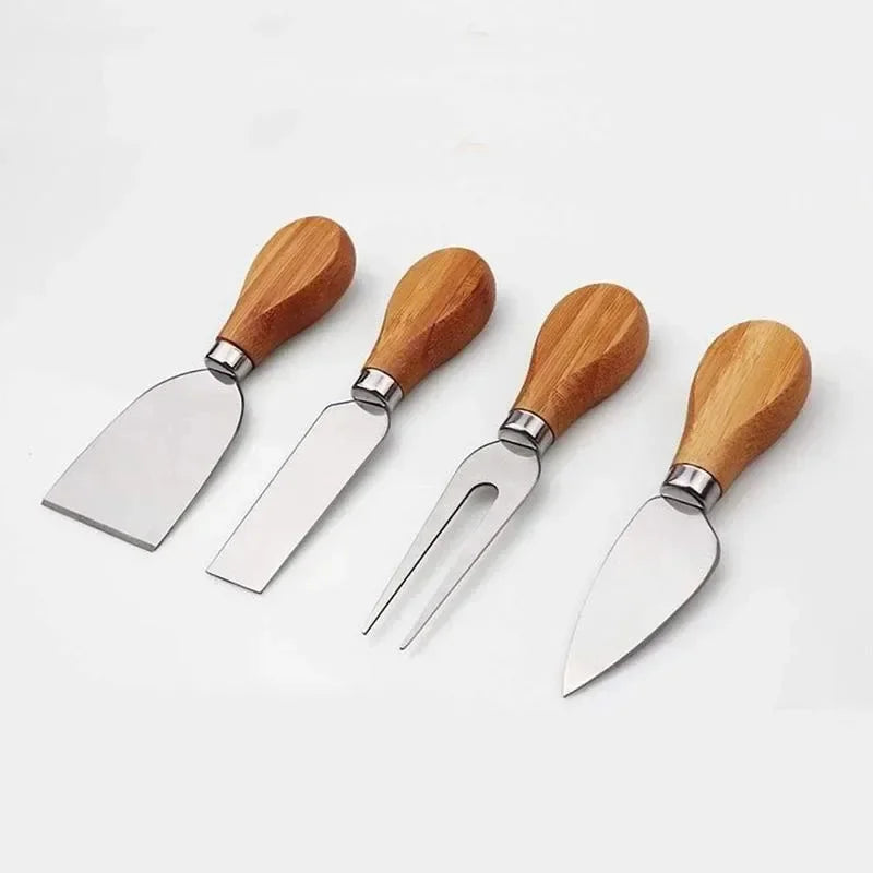 Bamboo Cheese Board Set