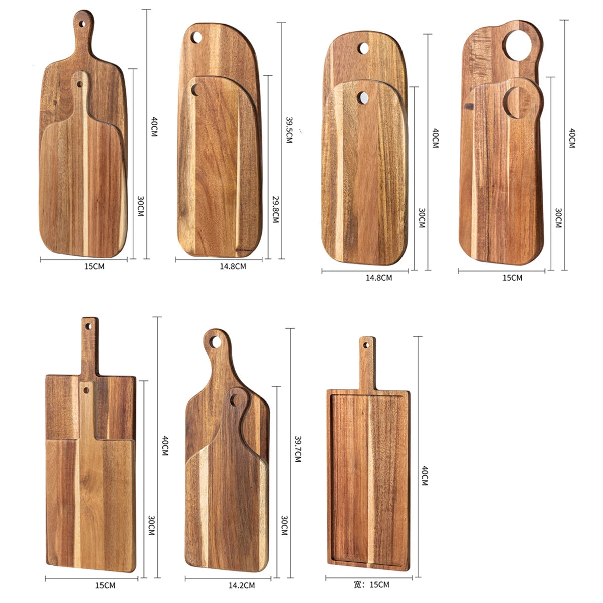 Acacia Serving & Prep Boards
