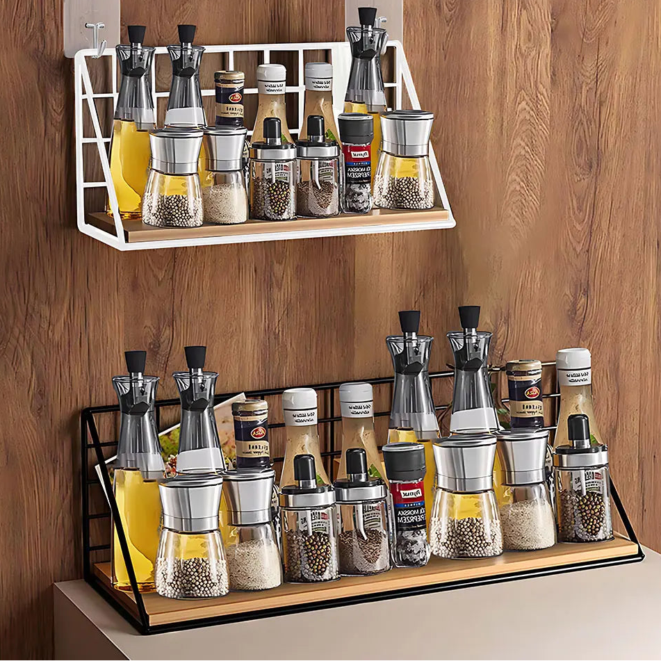 Wall-Mounted Spice Shelf