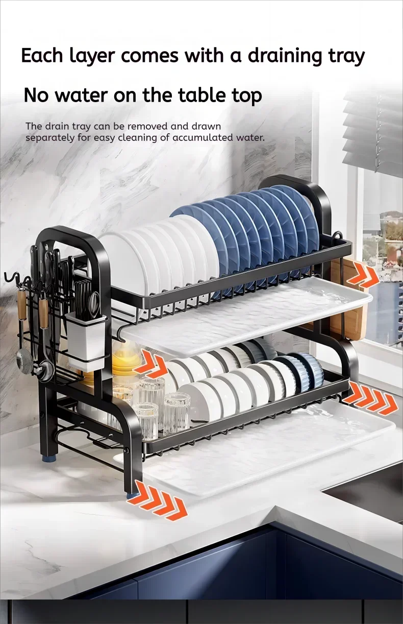 Two-Tier Dish Rack