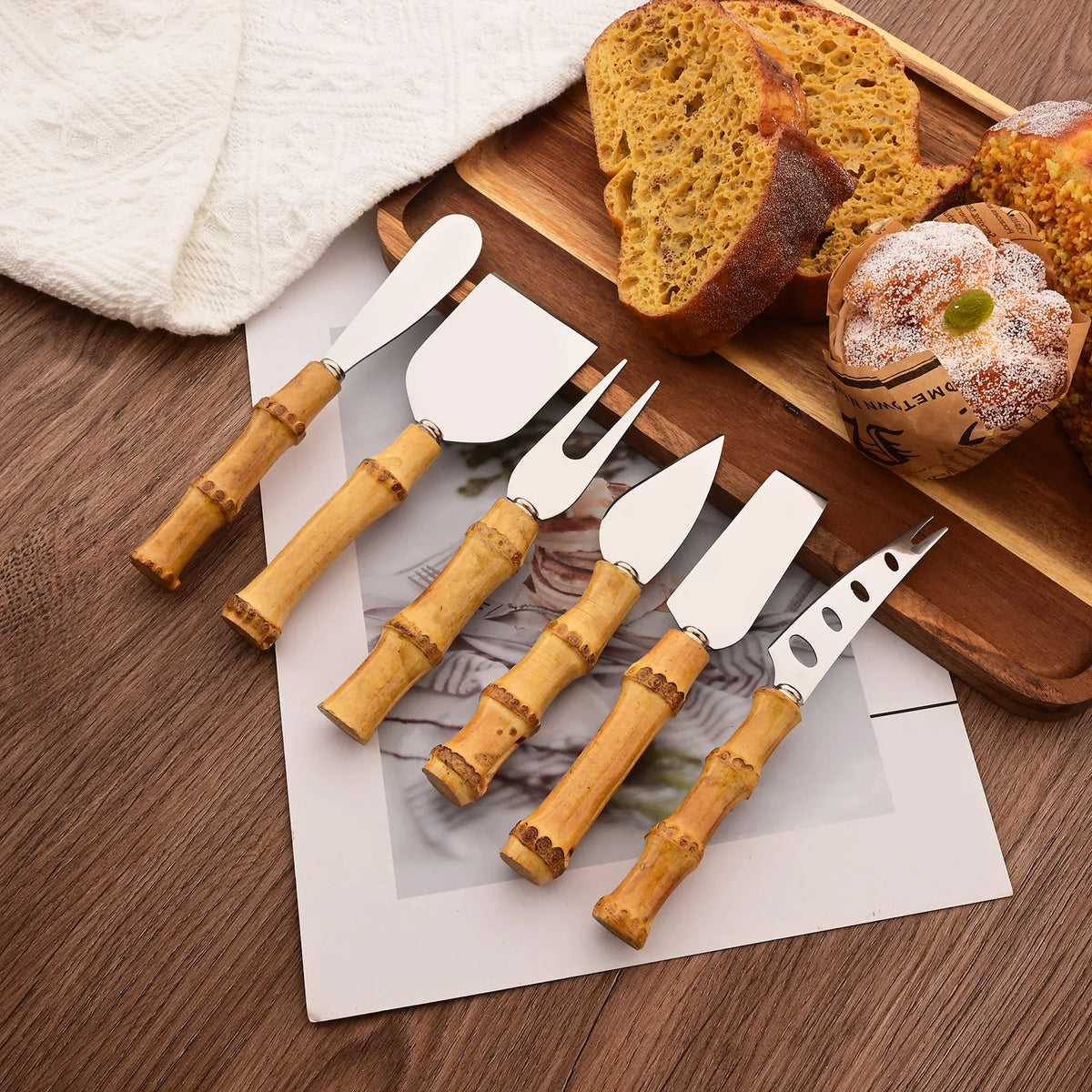 Bamboo Cheese Knife Set