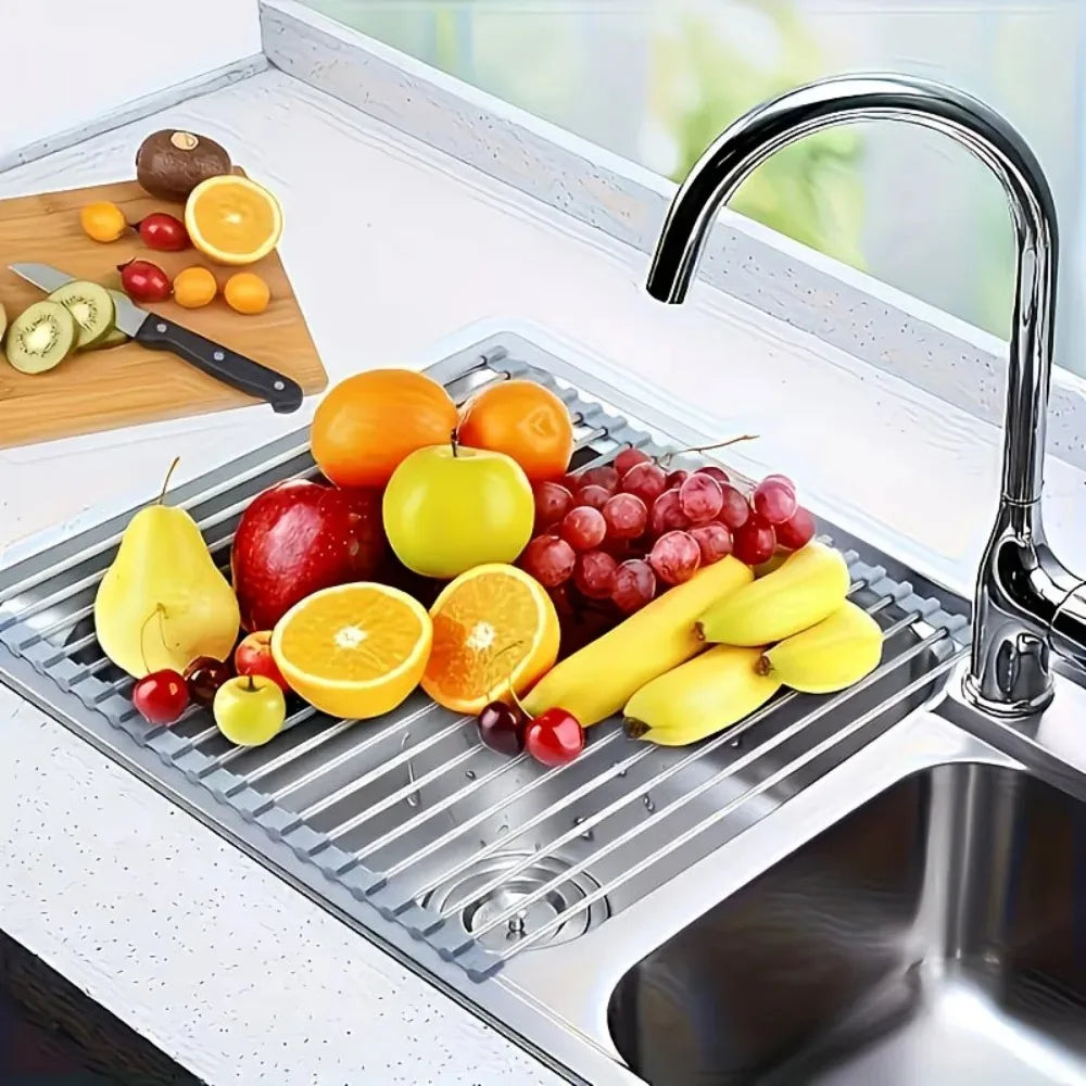 Roll-Up Sink Rack