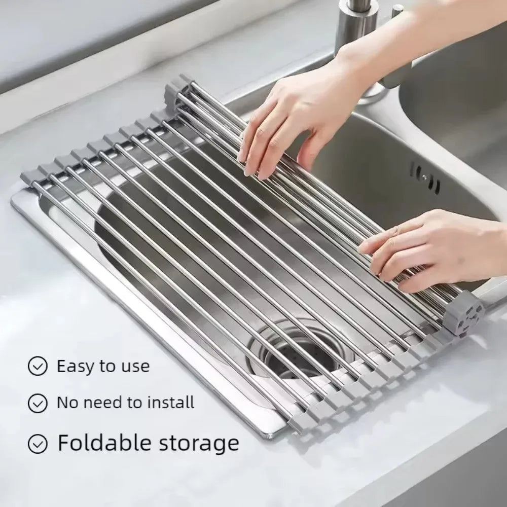 Roll-Up Sink Rack